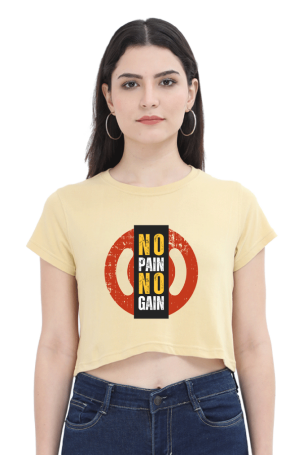 Crop Top with "No Pain No Gain"