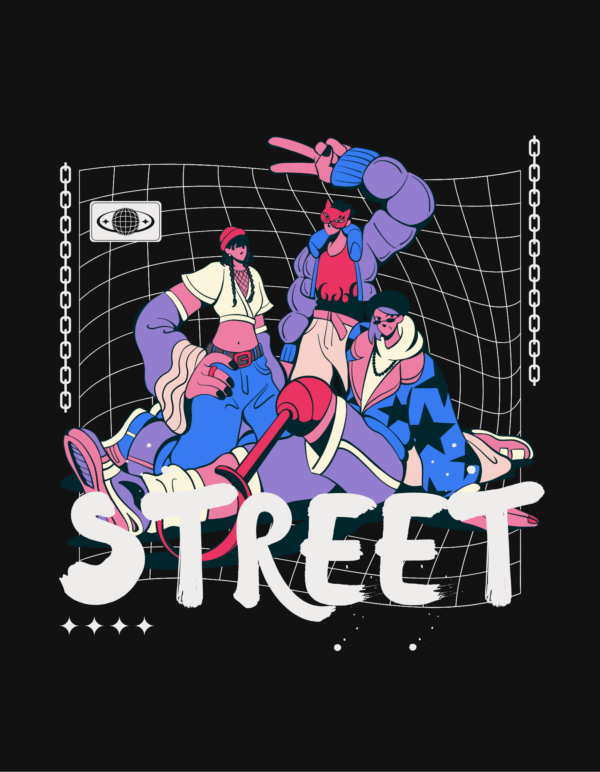 Unisex Oversized T-Shirt with "Street" - Image 6